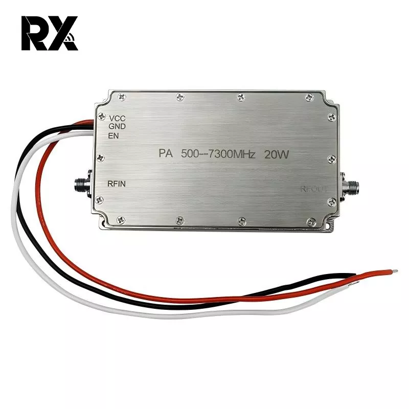 Ultraszerokopasmowy wzmacniacz mocy 20 W 500–7300 MHz